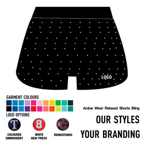 Active Wear Relaxed Shorts Bling