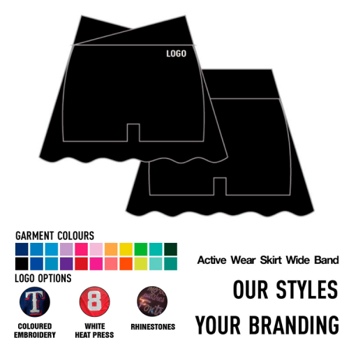 Active Wear Skirt Wide Band