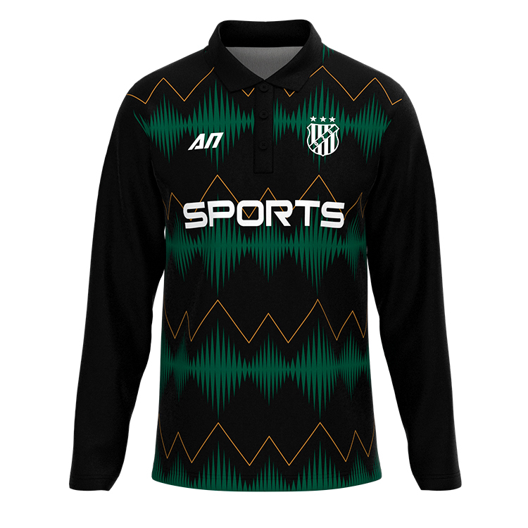 Long Sleeve Polo Shirts-2