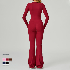 Seamed Yoga Flare Pants