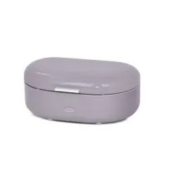 Bean shape bread bin with aluminium handle