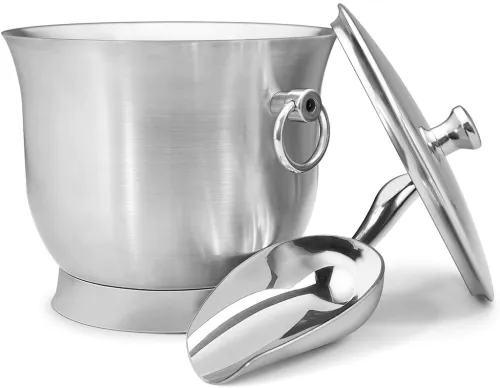 Double Walled Stainless Steel Ice Bucket