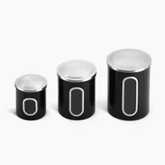 Window kitchen canister with lid