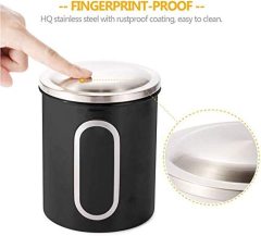 Window kitchen canister with lid