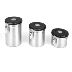 Tea Coffee Carbon Steel Canister Set