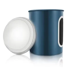 Window kitchen canister with lid