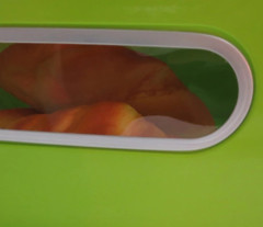 Large rectangle bread bin with window