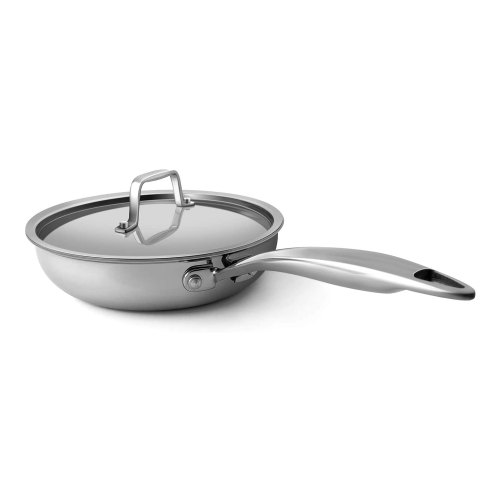 Fry Pan with Lid, 3-ply Skillet