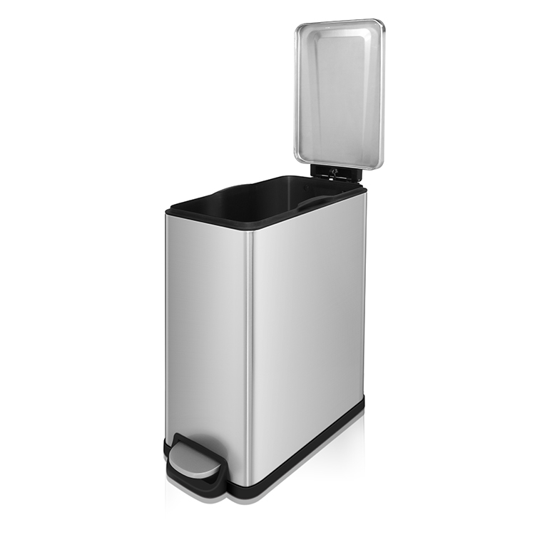 45L Rectangular Shape Pedal Bin for Narrow Space