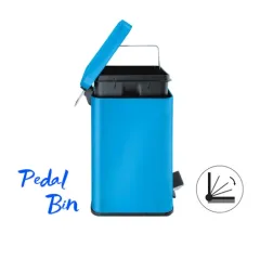 6L Hotel Stainless Steel Foot Pedal Waste Bin