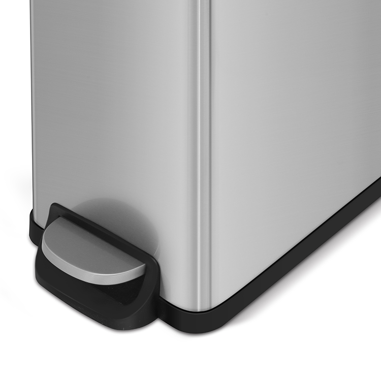 45L Rectangular Shape Pedal Bin for Narrow Space