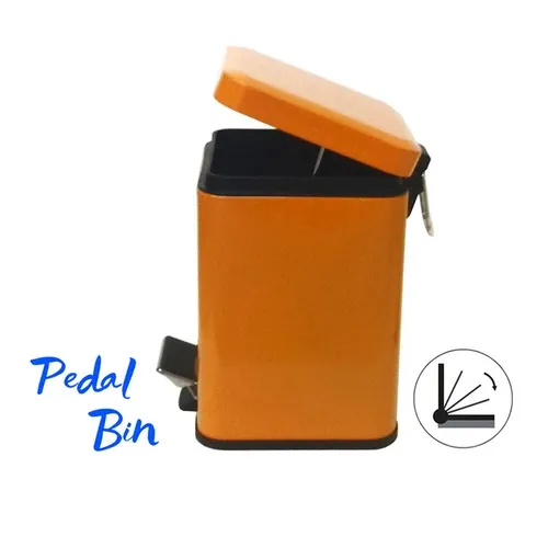 6L Hotel Stainless Steel Foot Pedal Waste Bin