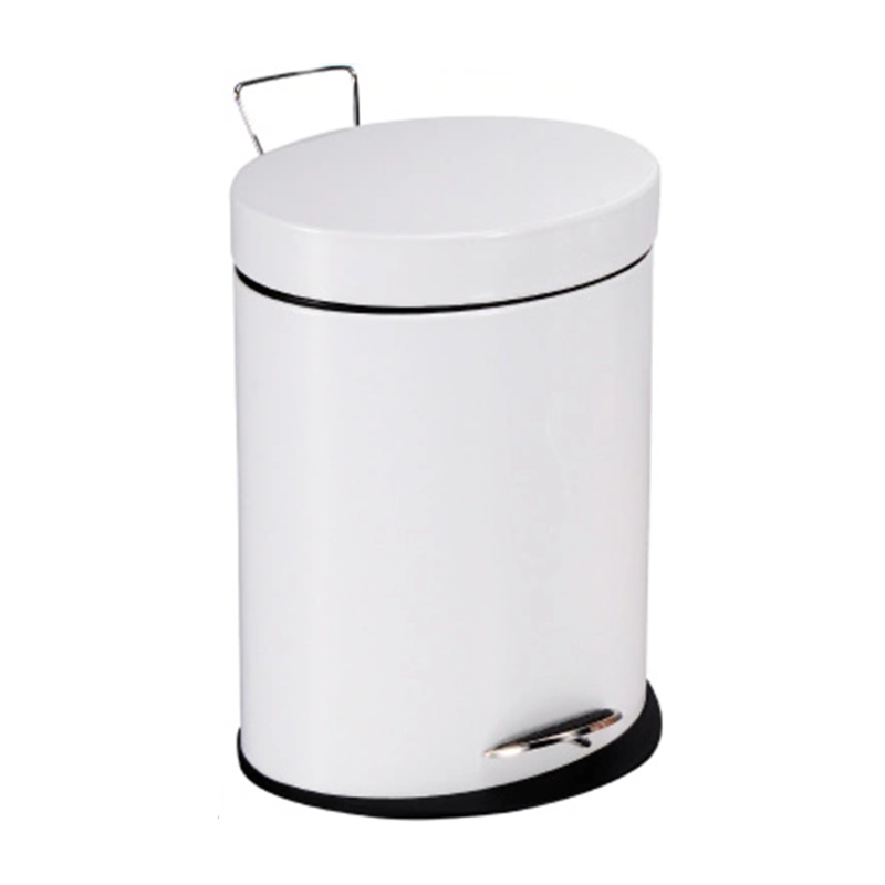 Oval Shape Bathroom Step Garbage Can
