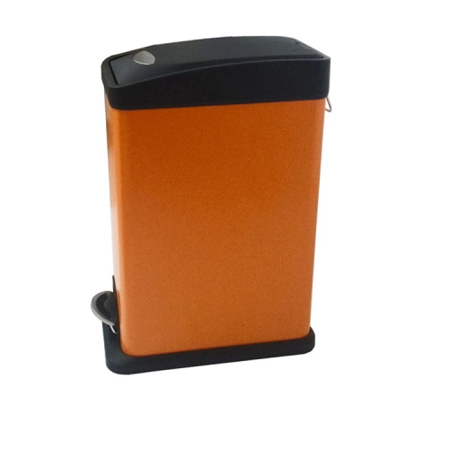 8L Slim Pedal Bin with Plastic Lid