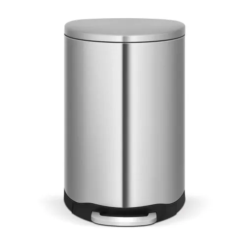 Stainless Steel Semi-round Step-on Trash Can
