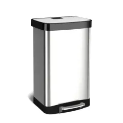 Foot Operation 410 Coating Stainless Steel Trash Can