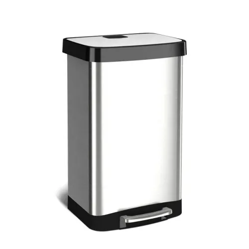 Foot Operation 410 Coating Stainless Steel Trash Can