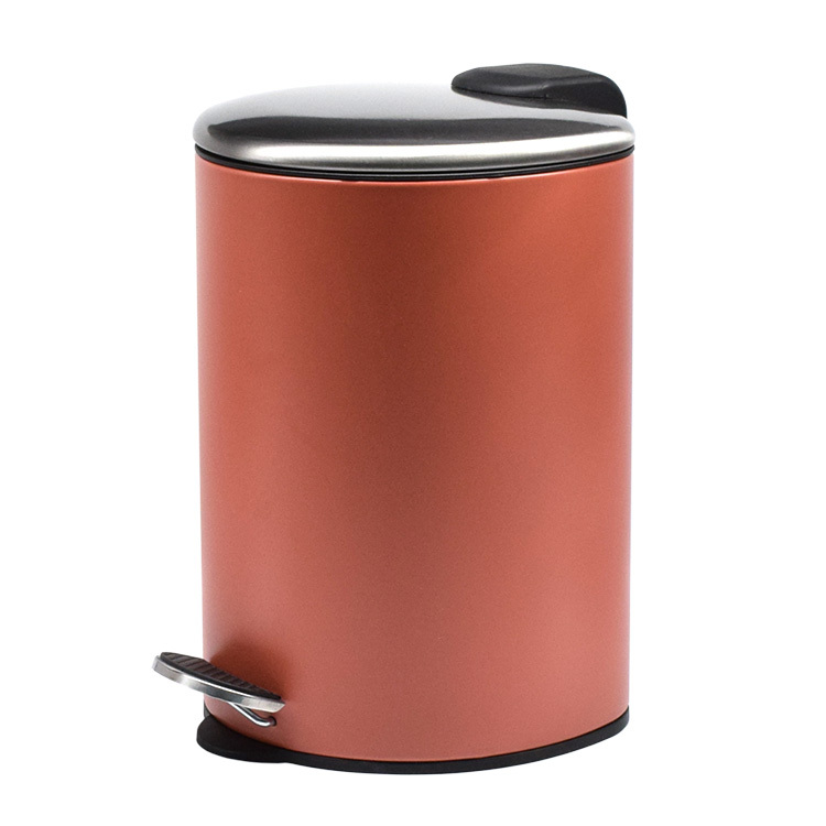 1.3 Gallon Thin Lid Bathroom Pedal Bin