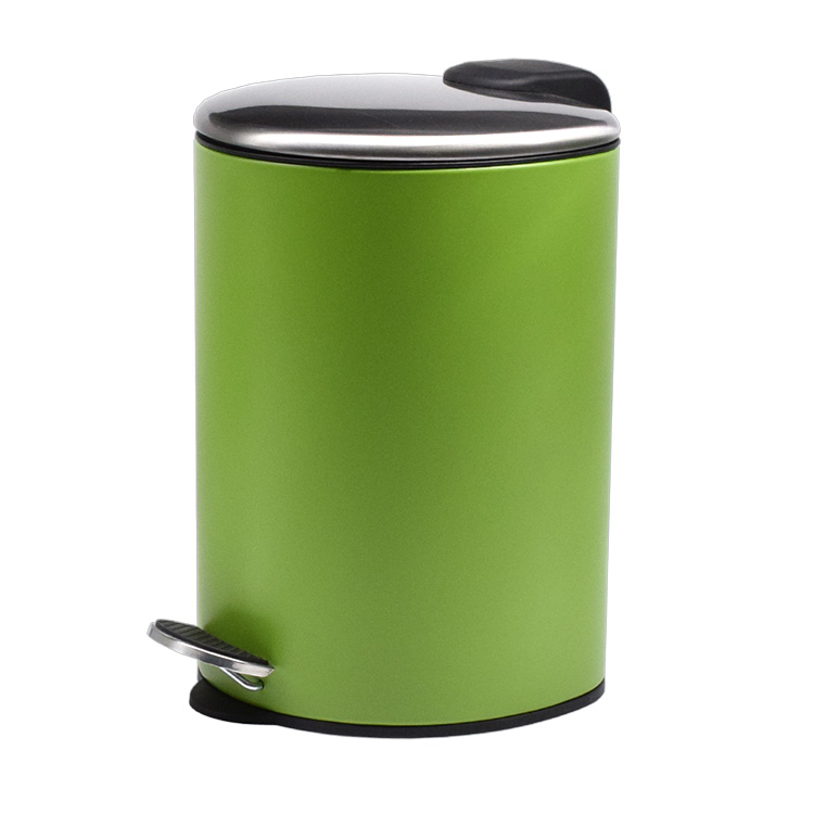 1.3 Gallon Thin Lid Bathroom Pedal Bin