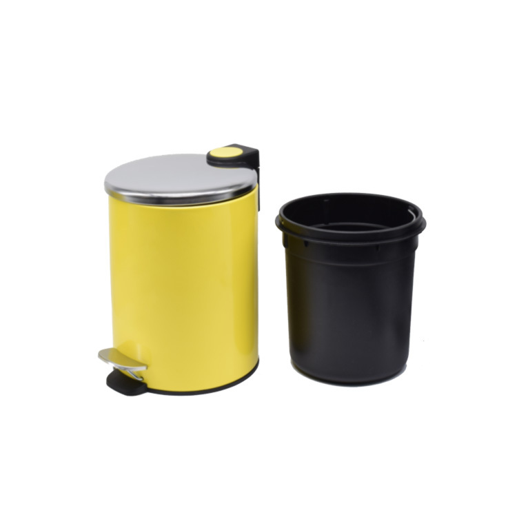 1.3 Gallon Thin Lid Bathroom Pedal Bin