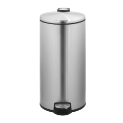 30L Stainless Steel Round Shape Garbage Can
