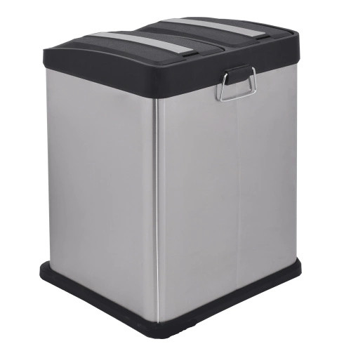 16L Rectangular Shape Dual Kitchen Recycle Bin