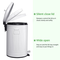 White Garbage Can Combo