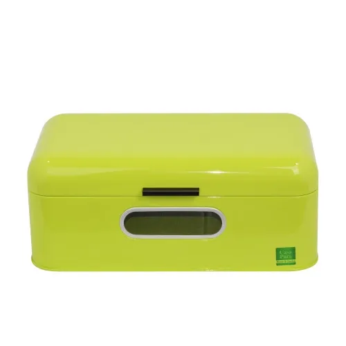 Modern Decor Green Powder Coating Bread Box