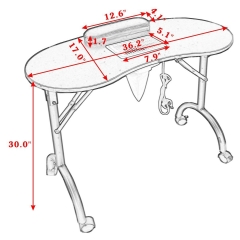 Zhenyao beauty nail table