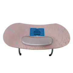 Zhenyao Manicure Table With Vent Folding Portable MT-020F Pink