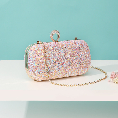 Bling Evening Bag for Women Rhinestone Crystal Clutch Purse Evening Clutch Bag Wedding Prom Party Bridal Prom Handbag Night Purse with Chain