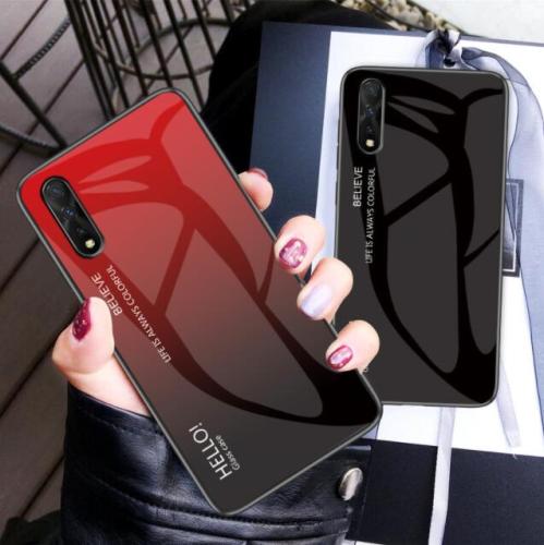 Huawei P30pro Mobile Phone Case Nova7 Gradient Glass Protection Case Mate40pro Phone case Mirror Surface