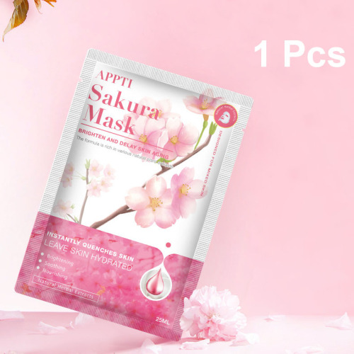 1Pcs SAKURA Face Mask Sheet, Brighten and Delay Skin Aging, Instantly Quenches Skin Facial Mask for all Skin Type