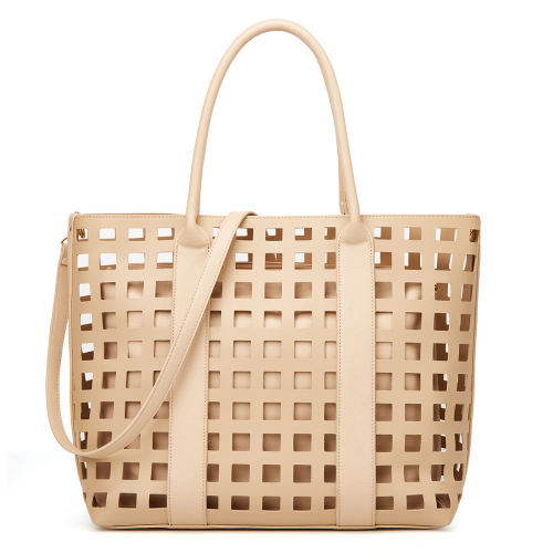 PU Leather Hollow Out Tote Bag, Shoulder Bag+Crossbody Bag 2 in 1 Bags for travel work shopping gift