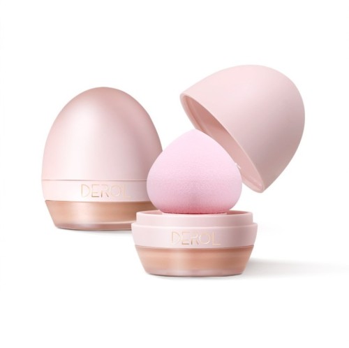 Lightweight + Poreless Foundation Cream, with Sponge, Coverage Liquid Foundation, brightening and moisturizing Skin Foundation