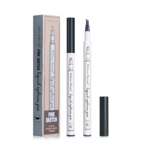 Eyebrow Pen Eyebrow Makeup, Eyebrow Pencil with a Micro-Fork Tip Applicator Creates Natural Looking Brows Effortlessly and Stays 24H, Light Brown
