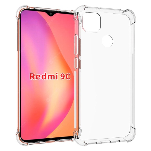 Redmi 9A 9C Transparent Phone Case High definition 4 Conner Airbag Protection Shockproof Phone Case