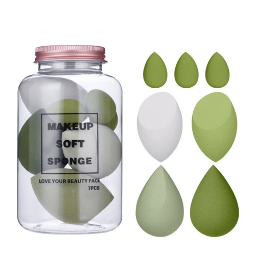 Bộ trang điểm Sponge Makeup Blender - Miếng bọt biển khô và ướt để trang điểm - Hoàn mỹ - Trang điểm chuyên nghiệp Sponge 7 cái cho Blending Liquid Foundation Cream