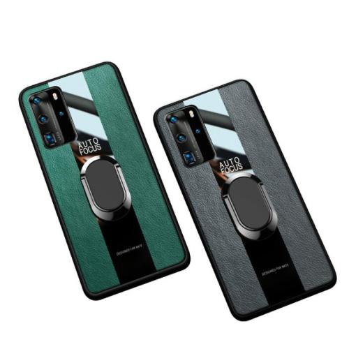 Huawei P40 Mobile phone Case P40 Pro P30 Leather Protective Case Finger Holder Multifunction Use