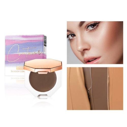 Contour Makeup Palette, Natural Long Lasting Cream Matte Bronzer Powder for Face Contouring Shading Sculpting Makeup Palette, Blends Easily, Contours Cheeks, 24H Wear