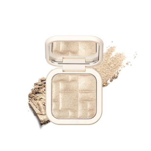 Highlighter Makeup Palette Shimmer Contour Palette Powder for Brighten Face Contour Gold Cheek Highlight Makeup, Long Lasting Highlighter Powder with Mirror for Illuminator Makeup