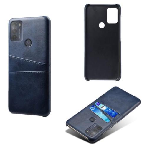 MOTO G50 Leather Protective Phone Case with Card Slot Back Cover