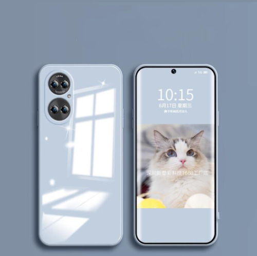 Huawei P50pro liquid Glass Case mate40 Honor 50 Camera Full Cover Protective Phone Case