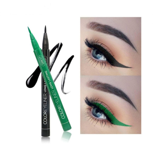 12 Colors Optional Liquid Eyeliner Waterproof Long lasting Liquid Colorful Eye Liner Pen, Smudge proof Eyeliner Color -【Flexible Felt Tip】【Hypoallergenic Waterproof Formula】