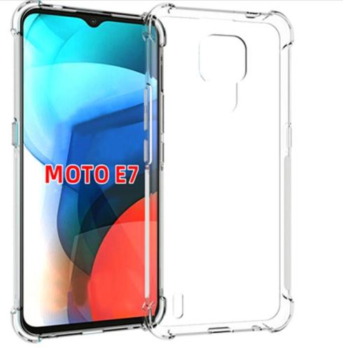 MOTO E7 Soft TPU Transparent 4 Corner Airbag Phone Cover Case