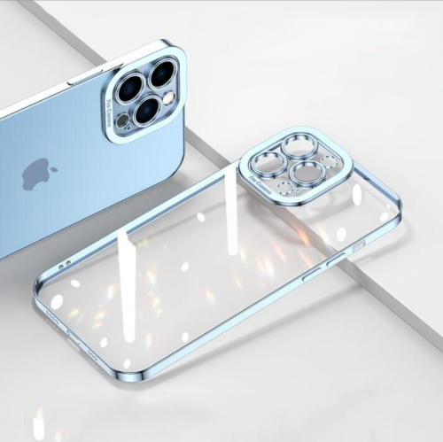 Ultra Thin Transparent Silicone Phone Case Anti-drop Camera Full Cover for iPhone13 /12