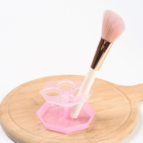 Đĩa làm sạch cọ trang điểm + Hộp bảo quản + Giá phơi, Cốc rửa 3 trong 1 thiết thực hơn