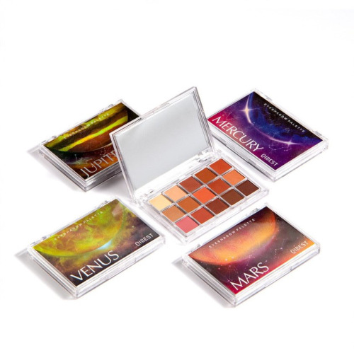 15 Color Planet Eyeshadow Makeup Palette, Highly Pigmented Eyeshadow Palette With Mirror For Daily Party, Shimmer Matte Eyeshadow Shade Palette