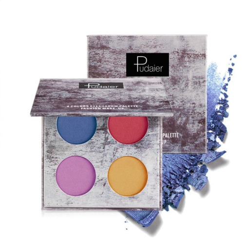 4 Colors Smokey Eyeshadow Palette Long Lasting Waterproof Sweat Resistant Eye Shadows Palette for Daily