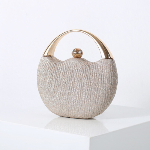 Vintage Handbag Round, Bling Evening Wedding Bag, Designer Clutch Purse for Party Porm